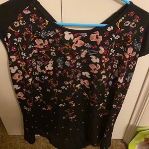 Floral black shirt